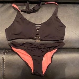 Cheeky pink swimsuit